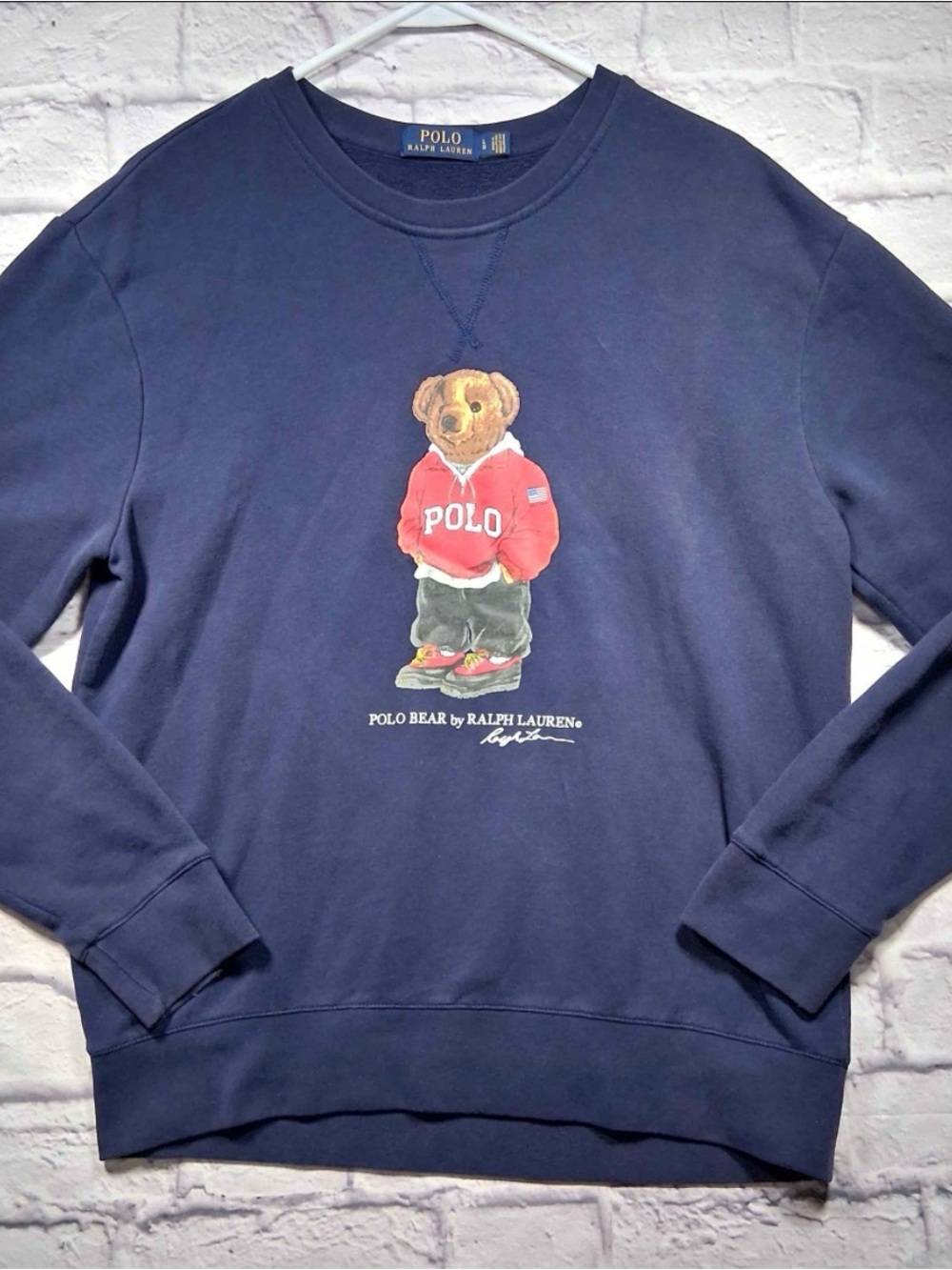 Polo Ralph Lauren Polo Bear Navy Crewneck Sweatshirt L